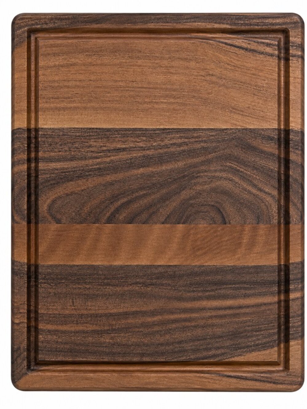 Virginia Boys Kitchens Walnut Wood Reversible Cutting Board w/ Juice Groove